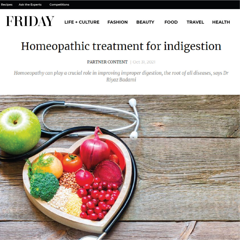 homeopathy treatment for indigestion