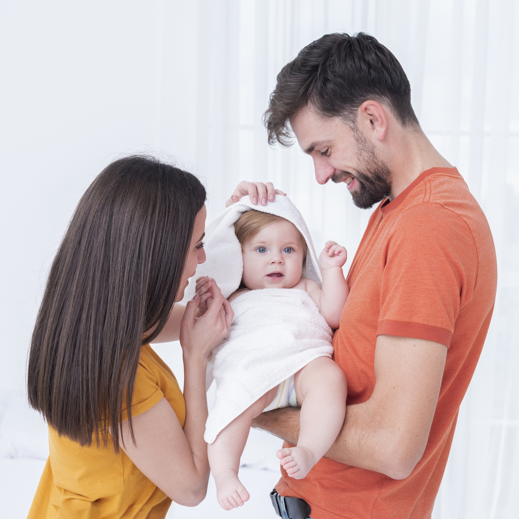 Parents with new born baby